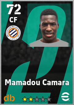 Mamadou Camara — CF, OVR 72, MAX 72