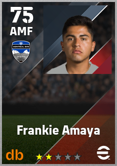 Frankie Amaya — AMF, OVR 75, MAX 75