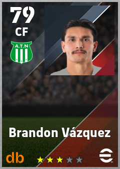 Brandon Vázquez — CF, OVR 79, MAX 79