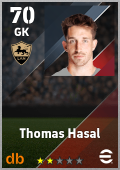 Thomas Hasal — GK, OVR 70, MAX 70