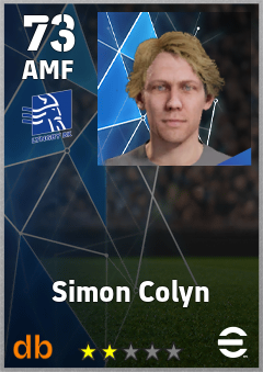 Simon Colyn — AMF, OVR 73, MAX 73
