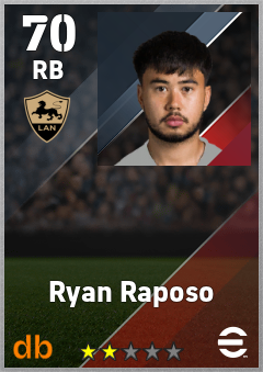 Ryan Raposo — RB, OVR 70, MAX 70