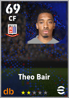 Theo Bair — CF, OVR 69, MAX 69