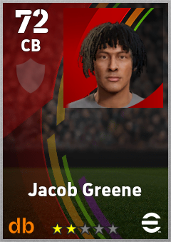 Jacob Greene eFootball player card