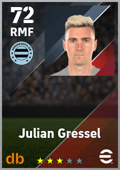 Julian Gressel — RMF, OVR 72, MAX 72