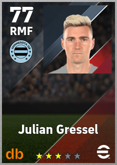 Julian Gressel — RMF, OVR 77, MAX 77