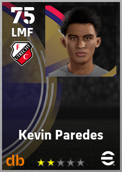 Kevin Paredes — LMF, OVR 75, MAX 75