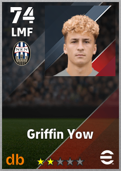 Griffin Yow — LMF, OVR 74, MAX 74