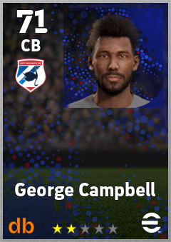 George Campbell — CB, OVR 71, MAX 71