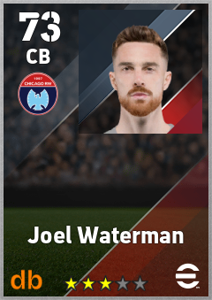 Joel Waterman — CB, OVR 73, MAX 73