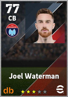 Joel Waterman — CB, OVR 77, MAX 77