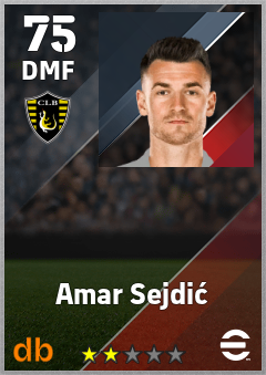 Amar Sejdić — DMF, OVR 75, MAX 75