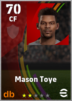 Mason Toye eFootball player card