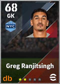 Greg Ranjitsingh — GK, OVR 68, MAX 68