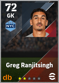 Greg Ranjitsingh — GK, OVR 72, MAX 72