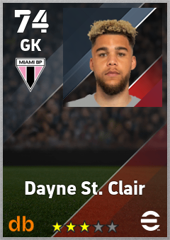 Dayne St. Clair eFootball player card