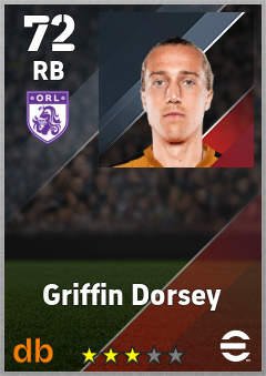 Griffin Dorsey — RB, OVR 72, MAX 72