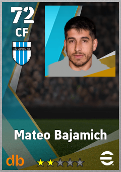Mateo Bajamich — CF, OVR 72, MAX 72