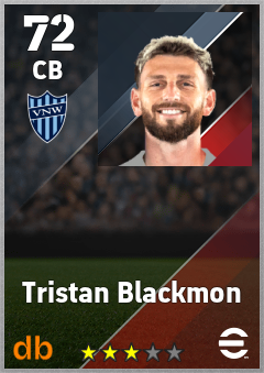 Tristan Blackmon — CB, OVR 72, MAX 72