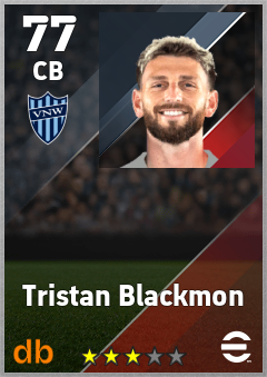 Tristan Blackmon — CB, OVR 77, MAX 77