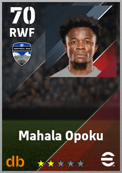 Mahala Opoku — RWF, OVR 70, MAX 70