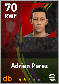Adrien Perez eFootball player card