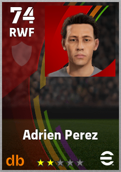 Adrien Perez eFootball player card