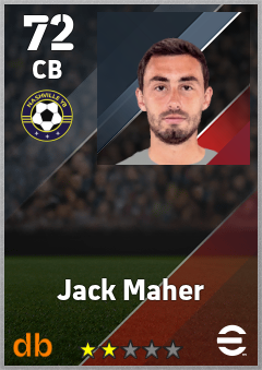 Jack Maher eFootball player card