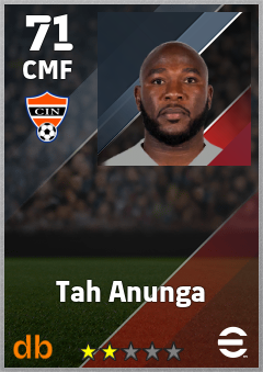 Tah Anunga — CMF, OVR 71, MAX 71