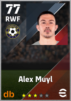 Alex Muyl — RWF, OVR 77, MAX 77
