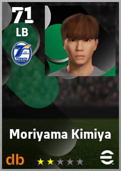 Moriyama Kimiya — LB, OVR 71, MAX 71