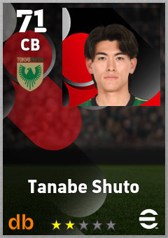 Tanabe Shuto — CB, OVR 71, MAX 71