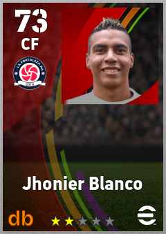 Jhonier Blanco — CF, OVR 73, MAX 73