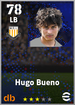 Hugo Bueno — LB, OVR 78, MAX 78