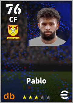 Pablo — CF, OVR 76, MAX 76
