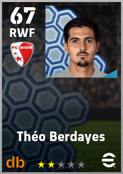 Théo Berdayes — RWF, OVR 67, MAX 67
