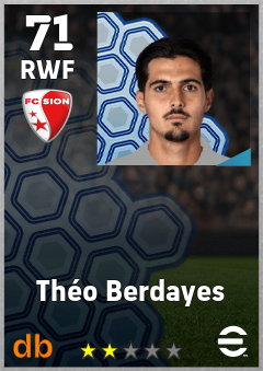 Théo Berdayes — RWF, OVR 71, MAX 71