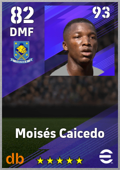 Moisés Caicedo eFootball player card