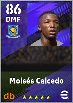 Moisés Caicedo eFootball player card