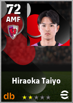 Hiraoka Taiyo — AMF, OVR 72, MAX 72