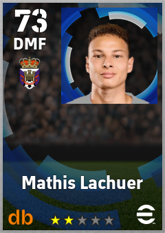 Mathis Lachuer — DMF, OVR 73, MAX 73