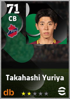 Takahashi Yuriya — CB, OVR 71, MAX 71