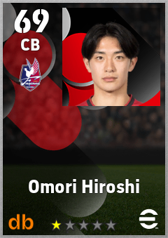 Omori Hiroshi — CB, OVR 69, MAX 69