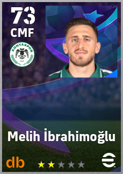 Melih İbrahimoğlu — CMF, OVR 73, MAX 73