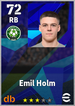Emil Holm eFootball player card