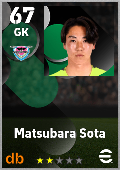 Matsubara Sota — GK, OVR 67, MAX 67