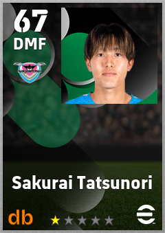 Sakurai Tatsunori — DMF, OVR 67, MAX 67