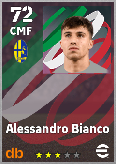 Alessandro Bianco — CMF, OVR 72, MAX 72