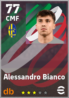 Alessandro Bianco — CMF, OVR 77, MAX 77