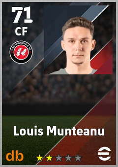 Louis Munteanu — CF, OVR 71, MAX 71